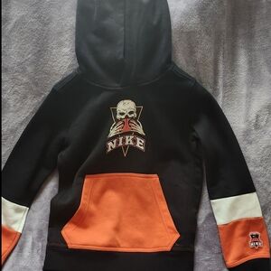 Nike Kids Black & Orange Graphic Hoodie